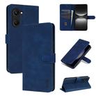 For vivo Y37 / Y36t / Y03 / Y18 AZNS Skin Feel Calf Texture Flip Leather Phone Case(Blue) - 1