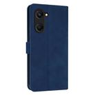 For vivo Y37 / Y36t / Y03 / Y18 AZNS Skin Feel Calf Texture Flip Leather Phone Case(Blue) - 3