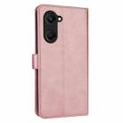 For vivo Y37 / Y36t / Y03 / Y18 AZNS Skin Feel Calf Texture Flip Leather Phone Case(Rose Gold) - 3