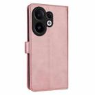 For vivo S30 AZNS Skin Feel Calf Texture Flip Leather Phone Case(Rose Gold) - 3