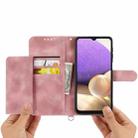 For Motorola Edge 60 Pro Skin Feel Flowers Embossed Wallet Leather Phone Case(Pink) - 3