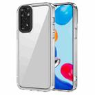 For Xiaomi Redmi Note 11 4G Transparent Acrylic + TPU Shockproof Phone Case(Transparent) - 1