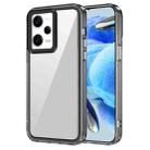 For Xiaomi Redmi Note 12 Pro 5G Global Transparent Acrylic + TPU Shockproof Phone Case(Transparent Black) - 1