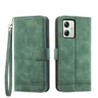 For Motorola Moto G54 Dierfeng Dream Line TPU + PU Leather Phone Case(Green) - 1