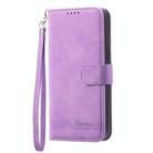For Motorola Moto G24 Dierfeng Dream Line TPU Hybrid PU Leather Phone Case(Purple) - 2