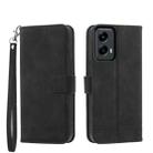 For Motorola Moto G Stylus 5G 2024 Dierfeng Dream Line TPU + PU Leather Phone Case(Black) - 1