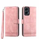 For Motorola Moto G Stylus 5G 2024 Dierfeng Dream Line TPU + PU Leather Phone Case(Pink) - 1