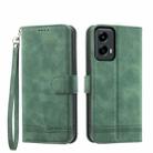 For Motorola Moto G Stylus 5G 2024 Dierfeng Dream Line TPU + PU Leather Phone Case(Green) - 1