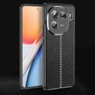 For vivo iQOO 12 Litchi Texture Shockproof TPU Phone Case(Black) - 1