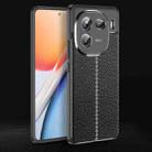 For vivo iQOO 12 Pro Litchi Texture Shockproof TPU Phone Case(Black) - 1