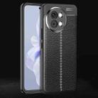 For vivo S18e Litchi Texture Shockproof TPU Phone Case(Black) - 1