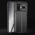 For Realme GT5 Litchi Texture Shockproof TPU Phone Case(Black) - 1