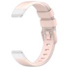 12mm Universal Two Color Transparent Silicone Watch Band(Light Pink) - 1