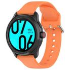 24mm Universal Small Waist Silicone Watch Band(Orange) - 1