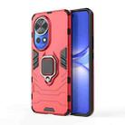 For Huawei nova 12 Pro 5G Shockproof PC + TPU Holder Phone Case(Red) - 1