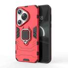 For Huawei P70 Shockproof PC + TPU Holder Phone Case(Red) - 1