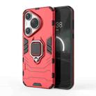 For Huawei P70 Pro Shockproof PC + TPU Holder Phone Case(Red) - 1