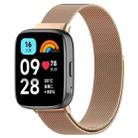 For Redmi Watch 3 Lite / Watch 3 Active Milan Metal Watch Band(Rose Gold) - 1