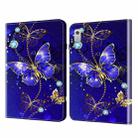 For Lenovo Tab M9 Crystal Texture Painted Leather Tablet Case(Diamond Butterflies) - 1