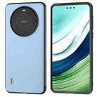 For Huawei Mate 60 Pro ABEEL Haze Texture PU Phone Case(Twilight Blue) - 1