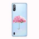 For Samsung Galaxy A01 Shockproof Painted TPU Protective Case(Flower Umbrella) - 1