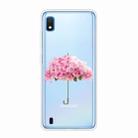 For Samsung Galaxy A10 Shockproof Painted TPU Protective Case(Flower Umbrella) - 1