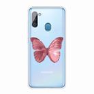 For Samsung Galaxy A11 Shockproof Painted TPU Protective Case(Red Butterfly) - 1