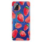 For Samsung Galaxy A21s Shockproof Painted TPU Protective Case(Love Strawberry) - 1
