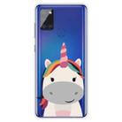 For Samsung Galaxy A21s Shockproof Painted TPU Protective Case(Fat Unicorn) - 1