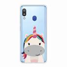 For Samsung Galaxy A30 Shockproof Painted TPU Protective Case(Fat Unicorn) - 1