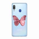 For Samsung Galaxy A30 Shockproof Painted TPU Protective Case(Red Butterfly) - 1