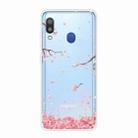 For Samsung Galaxy A30 Shockproof Painted TPU Protective Case(Cherry Blossoms) - 1