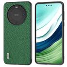 For Huawei Mate 60 ABEEL Genuine Leather Litchi Texture Phone Case(Green) - 1
