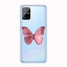 For Samsung Galaxy A51 4G Shockproof Painted TPU Protective Case(Red Butterfly) - 1