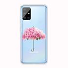 For Samsung Galaxy A51 4G Shockproof Painted TPU Protective Case(Flower Umbrella) - 1