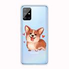 For Samsung Galaxy A51 5G Shockproof Painted TPU Protective Case(Love Corgi) - 1