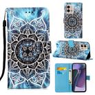 For Motorola Moto G Stylus 5G 2023 Colored Drawing Pattern Plain Weave Leather Phone Case(Undersea Mandala) - 1