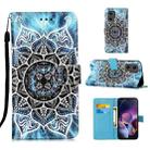 For Motorola Moto G Stylus 5G Colored Drawing Pattern Plain Weave Leather Phone Case(Undersea Mandala) - 1