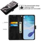 For Motorola Edge 50 5G Global Colored Drawing Pattern Plain Weave Leather Phone Case(Black And White Tiger) - 3