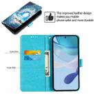 For Motorola Moto G15 Colored Drawing Pattern Plain Weave Leather Phone Case(Waves And Sun) - 3