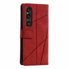 For Sony Xperia 1 VI Skin Feel Splicing Leather Phone Case(Red) - 3
