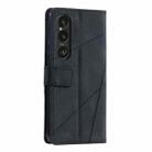 For Sony Xperia 1 VI Skin Feel Splicing Leather Phone Case(Black) - 3