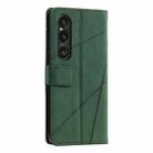 For Sony Xperia 1 VI Skin Feel Splicing Leather Phone Case(Green) - 3