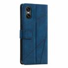 For Sony Xperia 10 VI Skin Feel Splicing Leather Phone Case(Blue) - 3