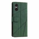 For Sony Xperia 10 VI Skin Feel Splicing Leather Phone Case(Green) - 3