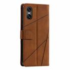 For Sony Xperia 10 VI Skin Feel Splicing Leather Phone Case(Brown) - 3