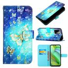 For Motorola Moto G Power 2023 3D Painting Horizontal Flip Leather Phone Case(Golden Butterfly) - 1