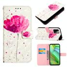 For Motorola Moto G Power 2023 3D Painting Horizontal Flip Leather Phone Case(Flower) - 1