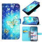 For Motorola Edge 40 Neo 3D Painting Horizontal Flip Leather Phone Case(Golden Butterfly) - 1