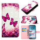 For Motorola Edge 40 Neo 3D Painting Horizontal Flip Leather Phone Case(Rose Butterfly) - 1